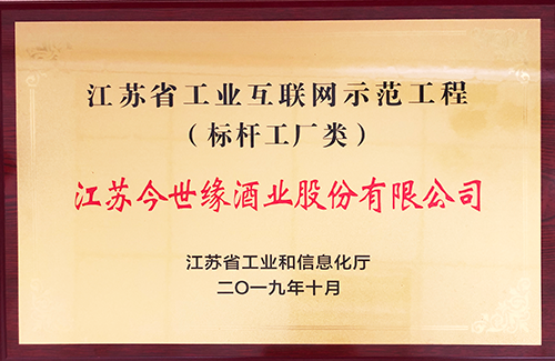 江蘇省工業(yè)互聯(lián)網(wǎng)示范工程標桿企業(yè)
